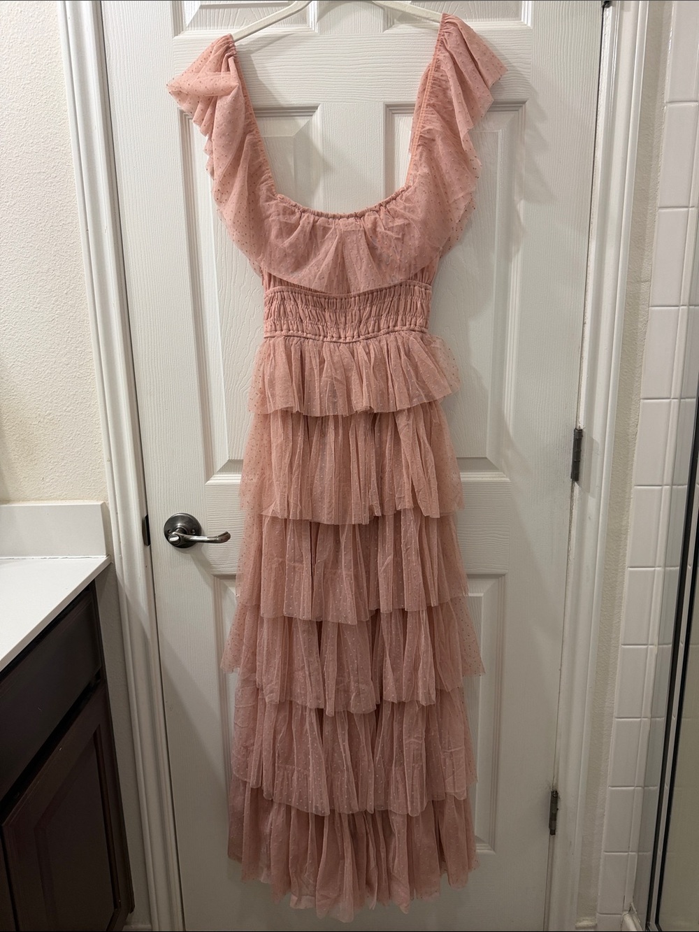 Petal & Pup Blush Pink Tiered Ruffle Maxi Dress - Picture 2 of 5